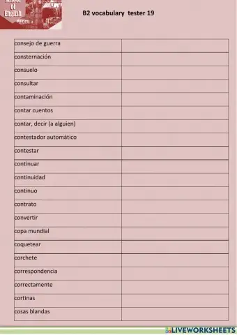 Vocabulario b2 -  page 19