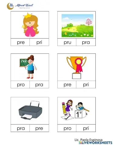 Sílabas trabadas pr