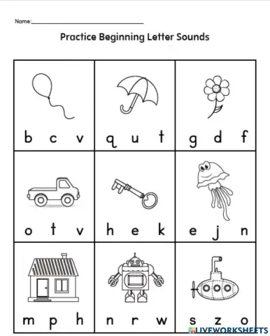 Practice Beginning Sounds