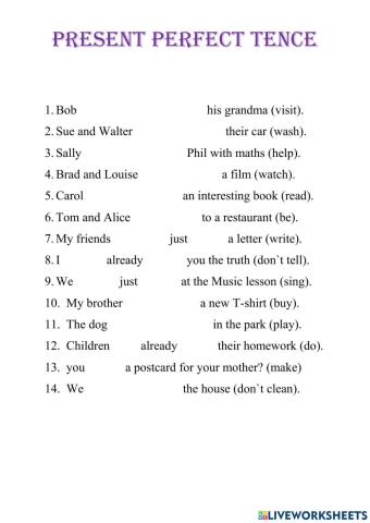 Present Perfect Tense