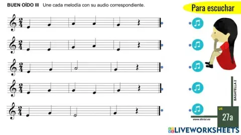 DICTADO MELÓDICO Bagatella 27a-3