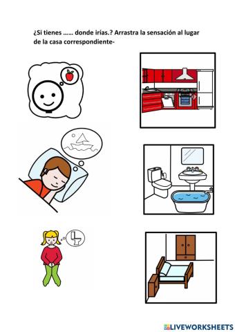 Sensaciones y partes de la casa