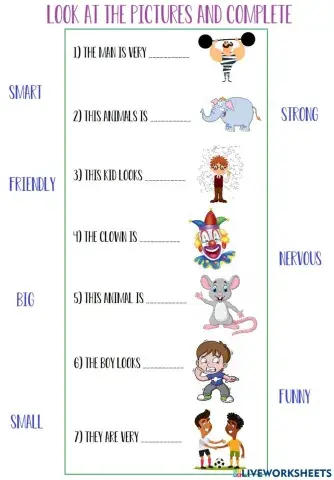 Personality Adjectives