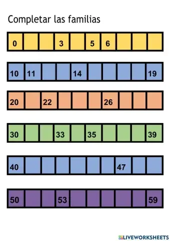 Familias 0 al 79
