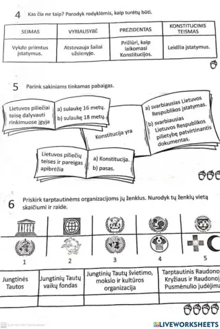 Pasaulio pažinimo 1 testo 2 dalis