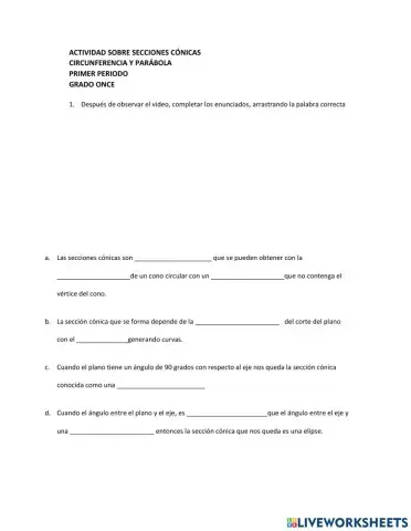 Secciones cónicas