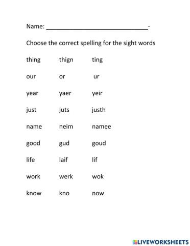 Spelling