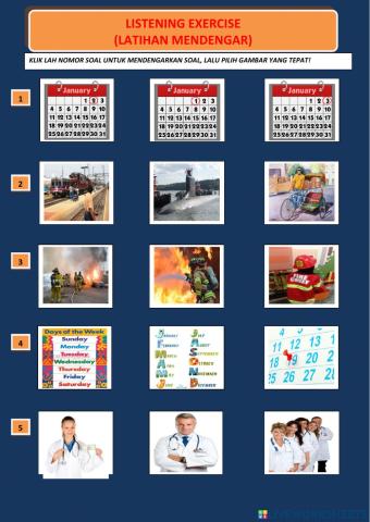 Listening exercise grade 3