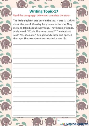 Writing topic-17