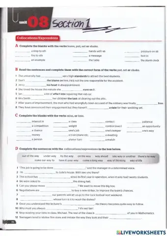 Use of English B2 - Unit 8