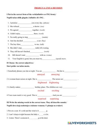 Project 4-unit 4- revision