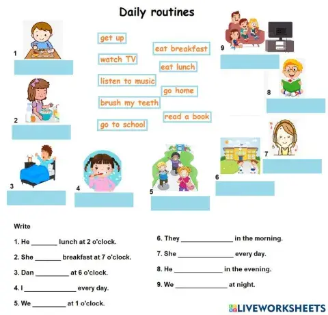 Daily routines