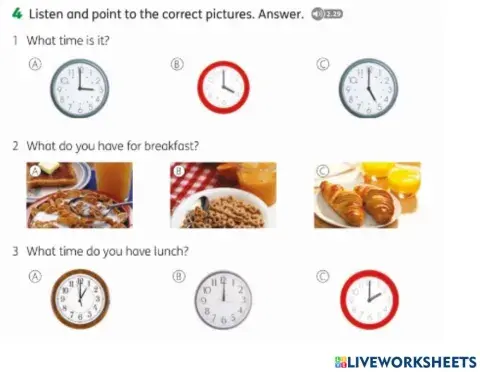 Explore treetops 3 ex. 4 p. 53