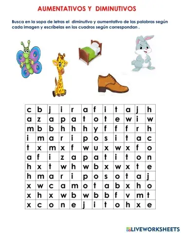 Diminutivos y aumentativos