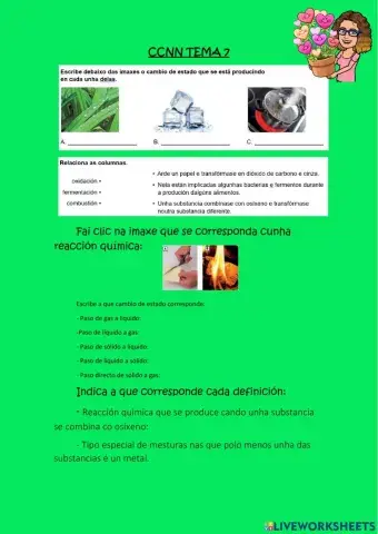 Reaccións químicas