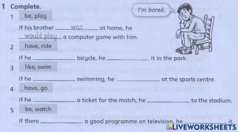 Second Conditional, English world 5