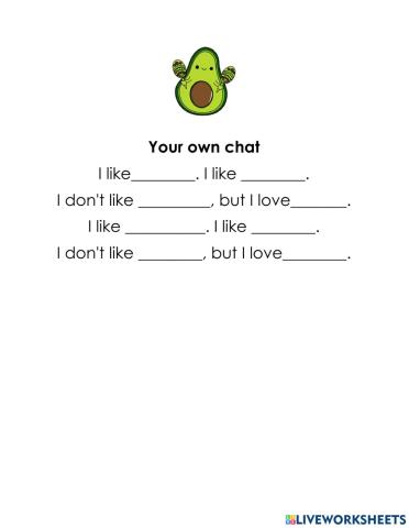 Food. Your own chant.