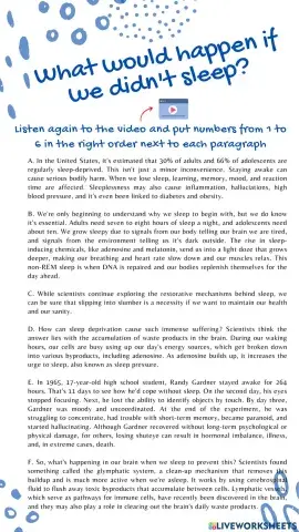 What would happen if we didn't sleep?