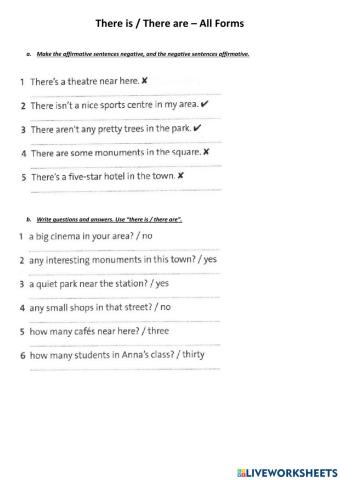 There is - There are