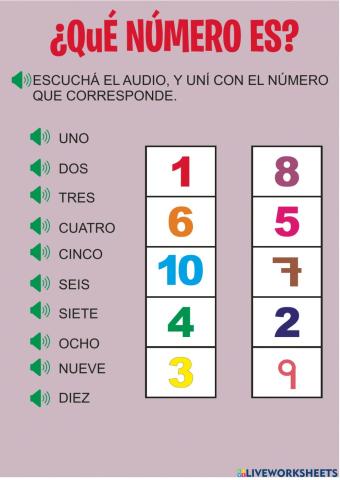 Números del 1 al 10
