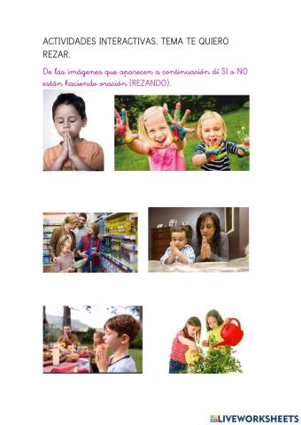 Tema: te quiero rezar