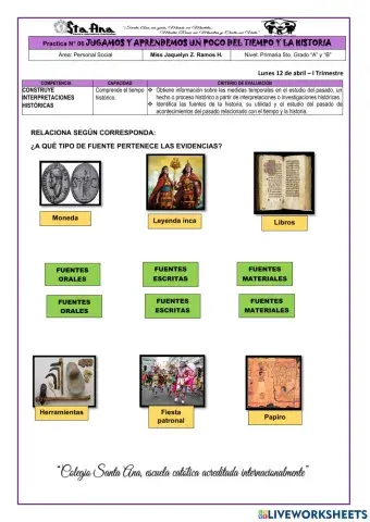 Fuentes de la historia