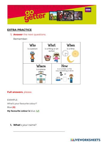 Unit 0, Extra practice