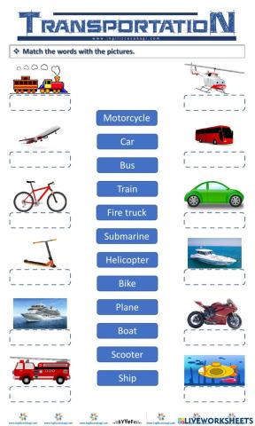 Grade 3 - Unıt 8 - Transportation