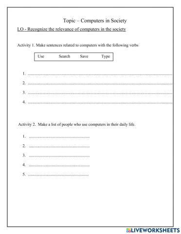 Computers in Society