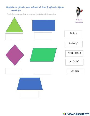 Áreas de figuras geométricas