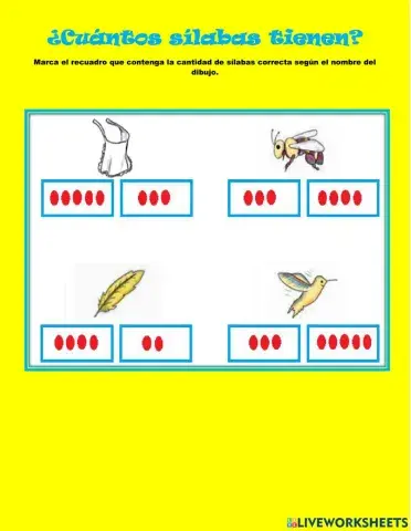 ¿Cuántas sílabas tiene?