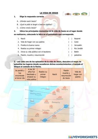 La vida de jesus 6to prim
