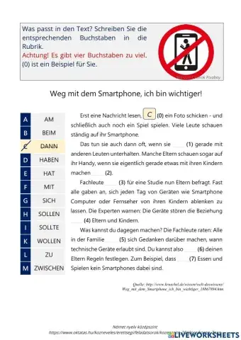 Smartphone Regeln