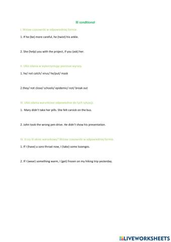 III conditional