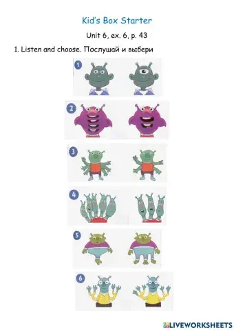 Body parts. Kid's Box Starter