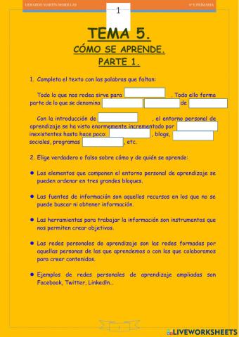 Cultura digital. Tema 5. Parte 1.
