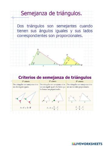 Semejanza de triángulos