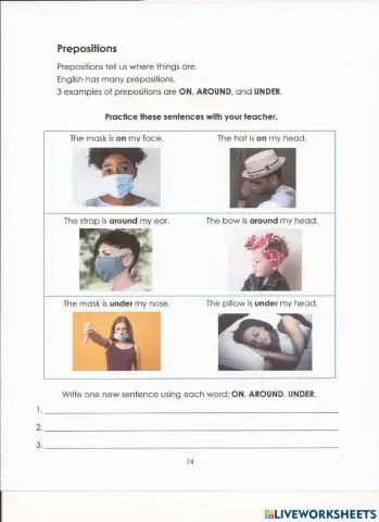 Prepositions and Face Masks