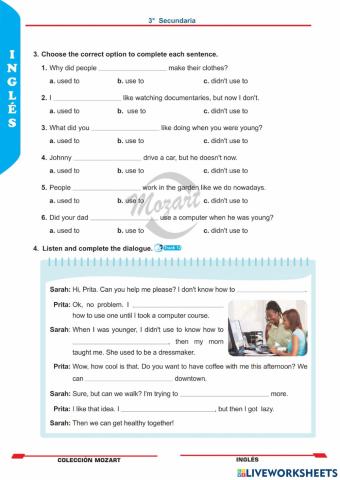 Unidad 2 - inglés 3°