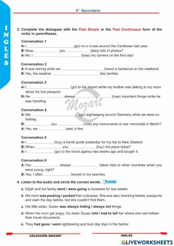 Unidad 2 - inglés 5°