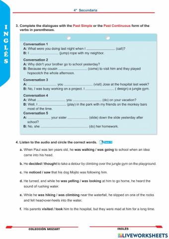 Unidad 2 - inglés 4°