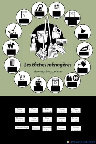 Les tâches ménagères