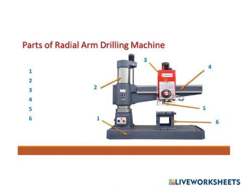 Radial arm drilling machine