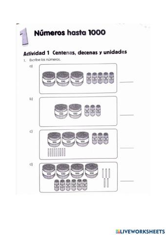 Números hasta el 1000