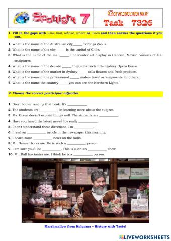 Spotlight 7 Task 7326