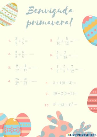 Benvinguda primavera