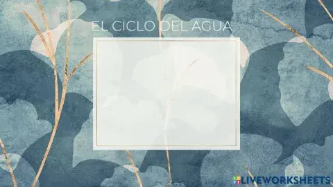 El ciclo del agua