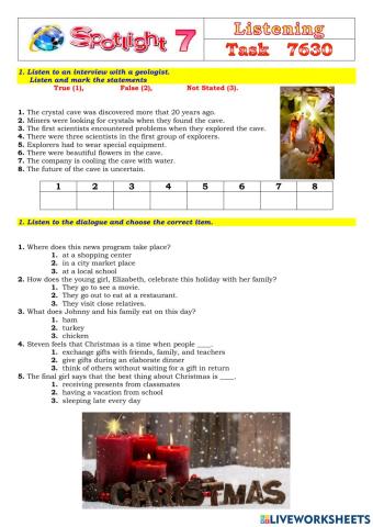 Spotlight 7 Task 7630