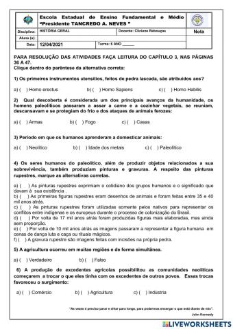 Os modos de vida dos primeiros grupos humanos