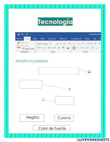 Tecnología, Word y partes del computador